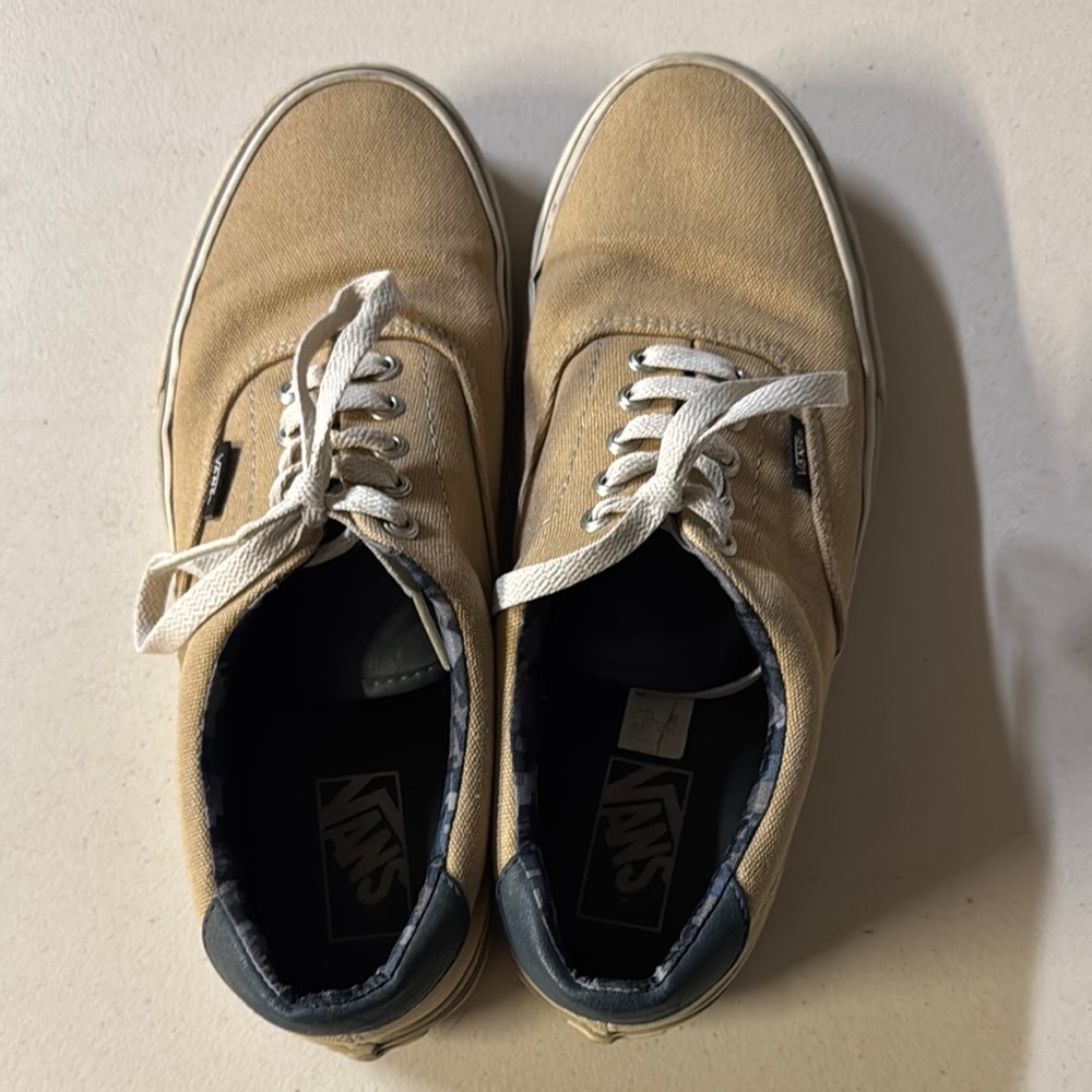 Vans Tan Classic Low-Top Sneakers